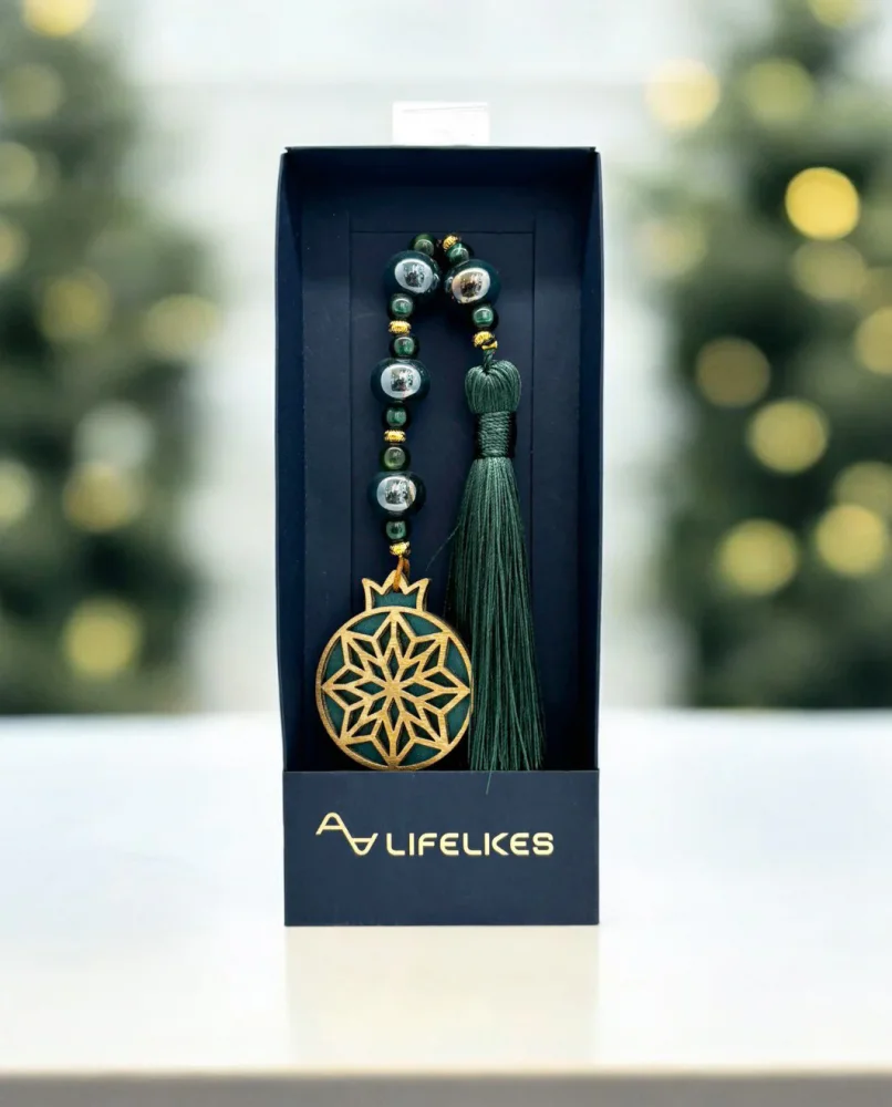 Γούρι Μωσαϊκό Ρόδι Ροζ Κόκκινο - 2