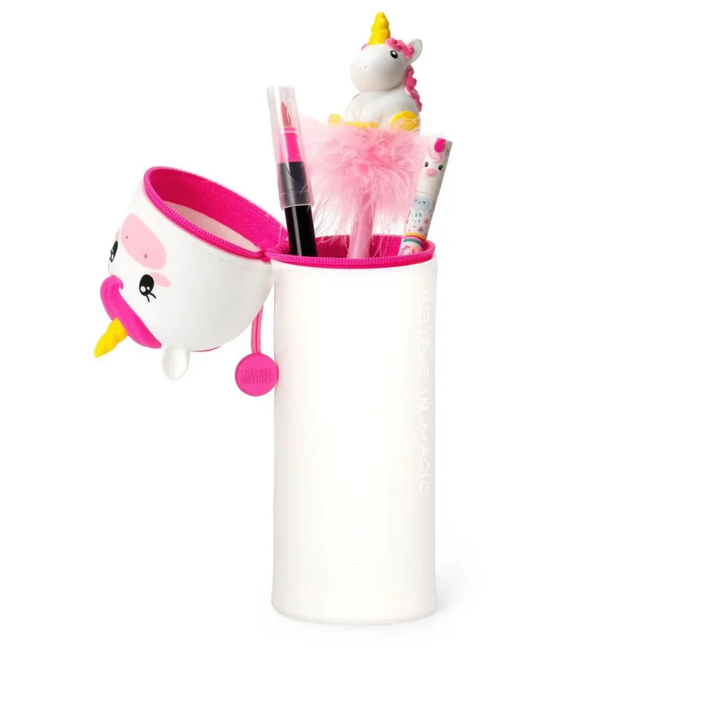 Legami Soft Silicone 2 σε 1 Κασετίνα Βαρελάκι Kawaii Unicorn - 2