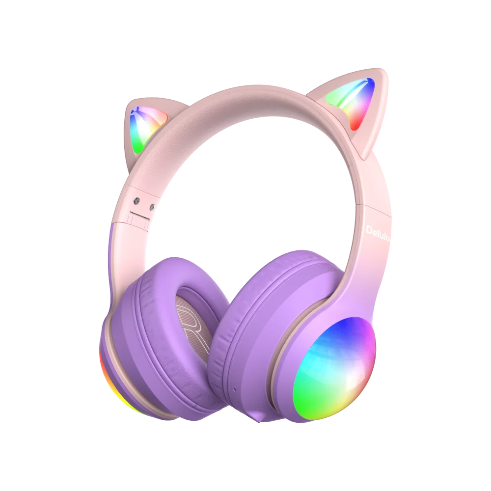 Kiddoboo Delulu Bluetooth Headphones DiscoBeats - Pink - 1