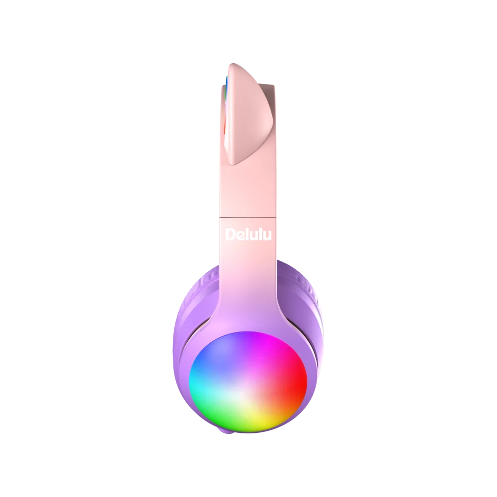 Kiddoboo Delulu Bluetooth Headphones DiscoBeats - Pink - 2