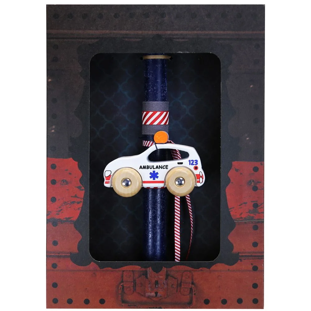 Λαμπάδα Ασθενοφόρο SUV Μπλε - 1