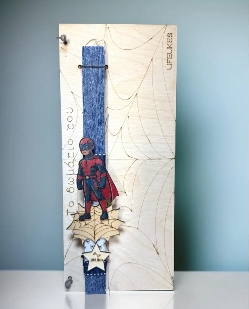 Λαμπάδα Πινακίδα Spider Power - 1