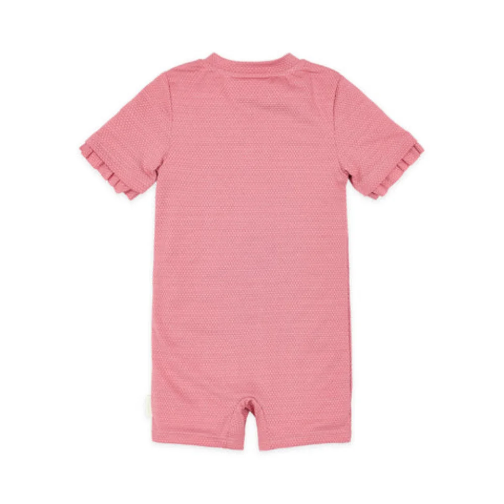 Little Dutch Ολόσωμο Κοντομάνικο Μαγιό Dreamy Pink Sparkle 12-24 μηνών - 2