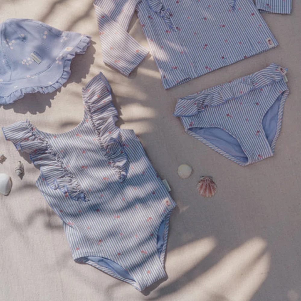 Little Dutch Ολόσωμο Μαγιό με Βολάν Dreamy Stripes 6-12 μηνών - 4