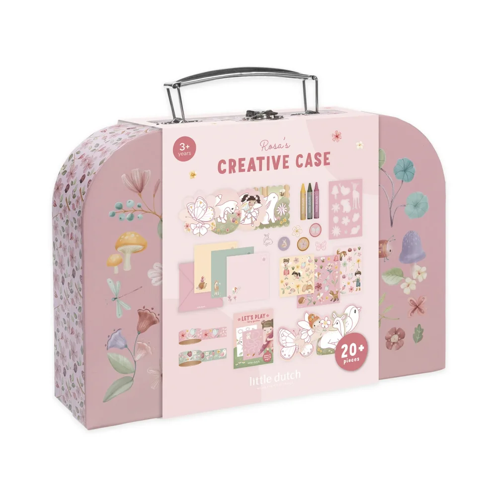 Little Dutch Σετ Ζωγραφικής Κατασκευών σε Βαλιτσάκι Rosa Fairy Garden - 1