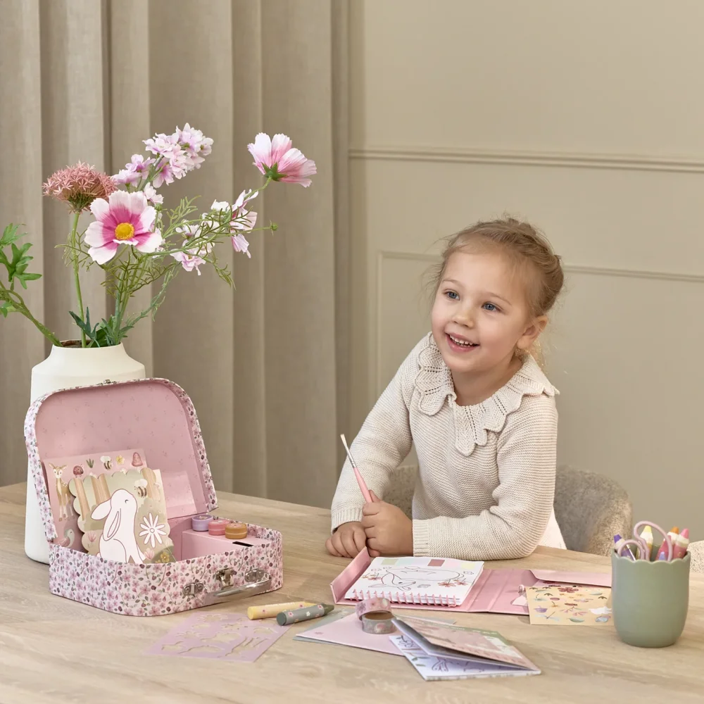 Little Dutch Σετ Ζωγραφικής Κατασκευών σε Βαλιτσάκι Rosa Fairy Garden - 2