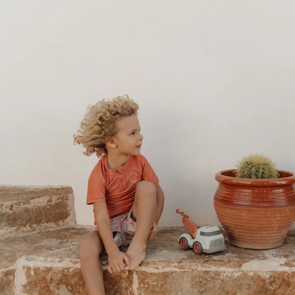 Little Dutch Φορτηγάκι με Ρυμουλκό Fresh Greens 17 εκ. - 9