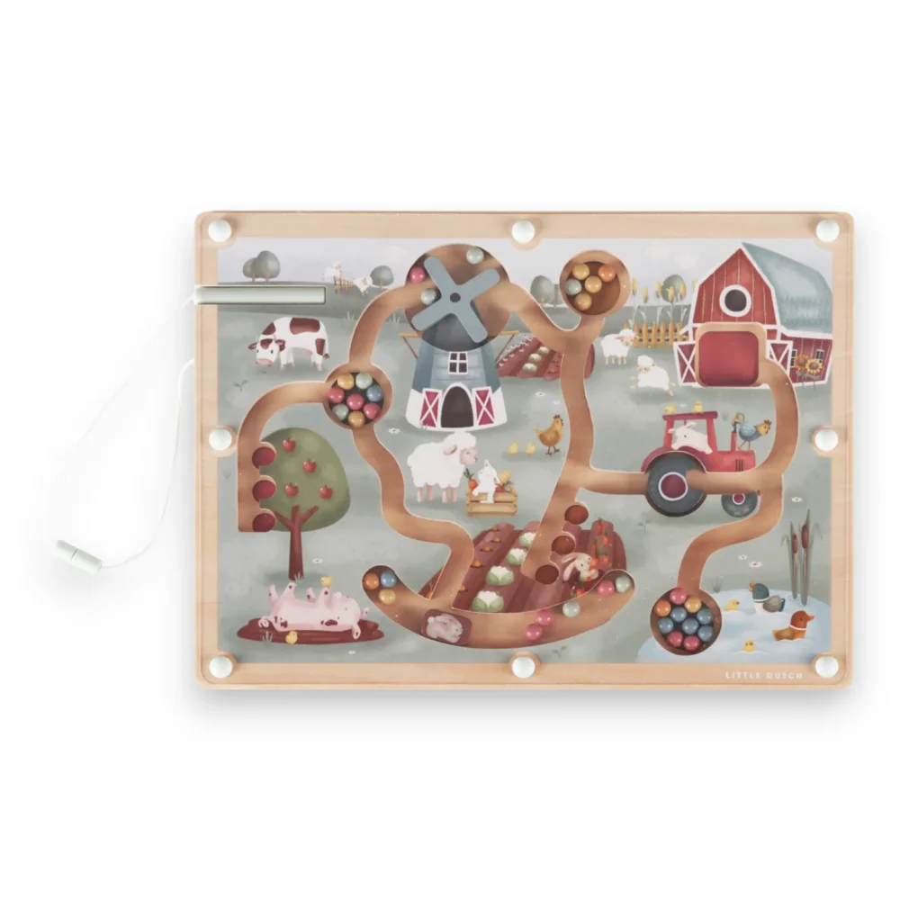 Little Dutch Μαγνητικός Λαβύρινθος Little Farm FSC - 2