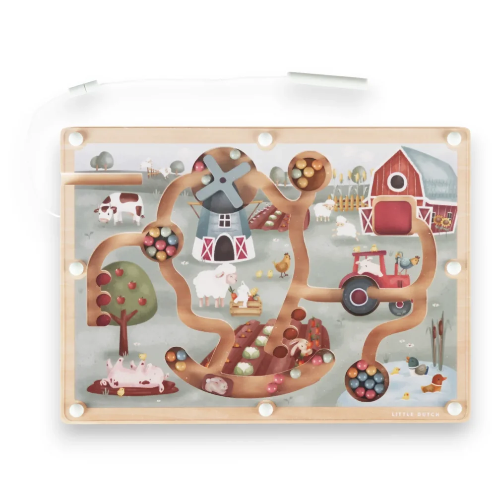 Little Dutch Μαγνητικός Λαβύρινθος Little Farm FSC - 1