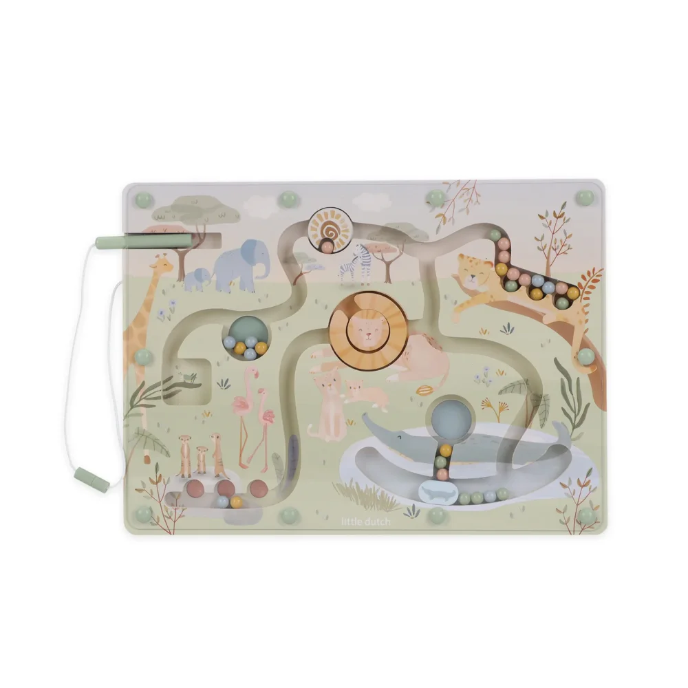 Little Dutch Μαγνητικός Λαβύρινθος Safari Friends FSC - 1