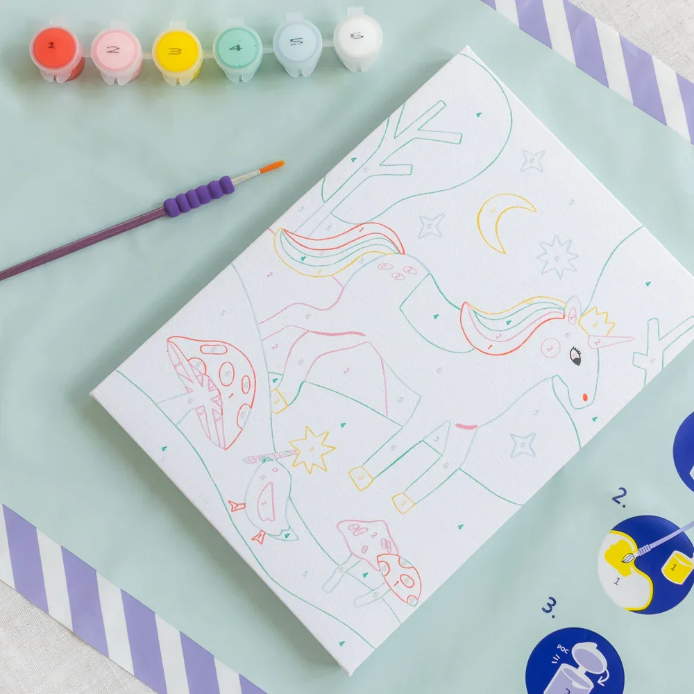 Petit Pinceau Σετ Ζωγραφικής με Αριθμούς Licorne Et Piou - 3