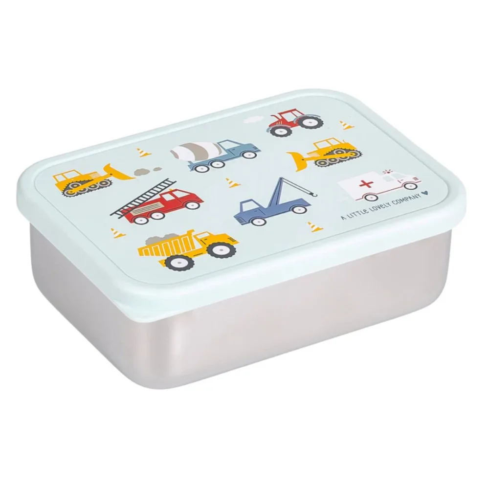 A Little Lovely Company Δοχείο Φαγητού από Ανοξείδωτο Ατσάλι Vehicles 900ml - 2