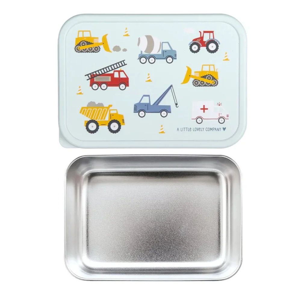 A Little Lovely Company Δοχείο Φαγητού από Ανοξείδωτο Ατσάλι Vehicles 900ml - 3