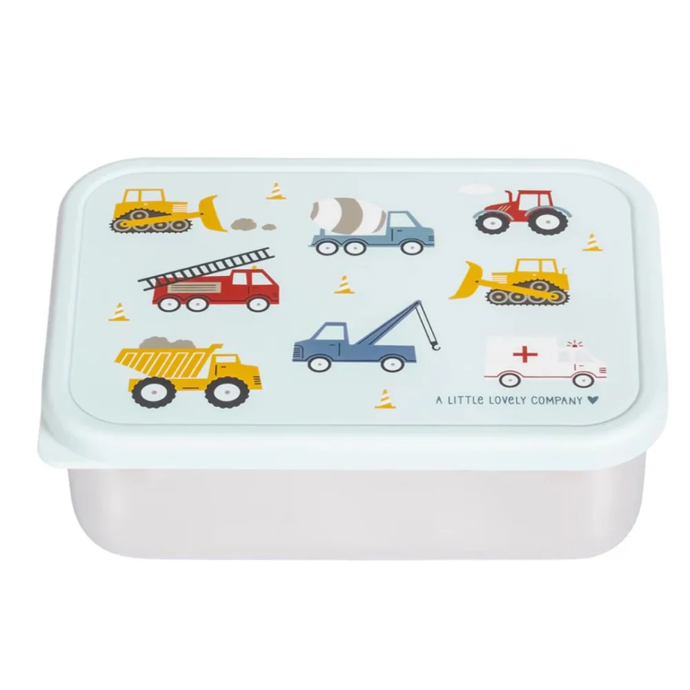 A Little Lovely Company Δοχείο Φαγητού από Ανοξείδωτο Ατσάλι Vehicles 900ml - 1