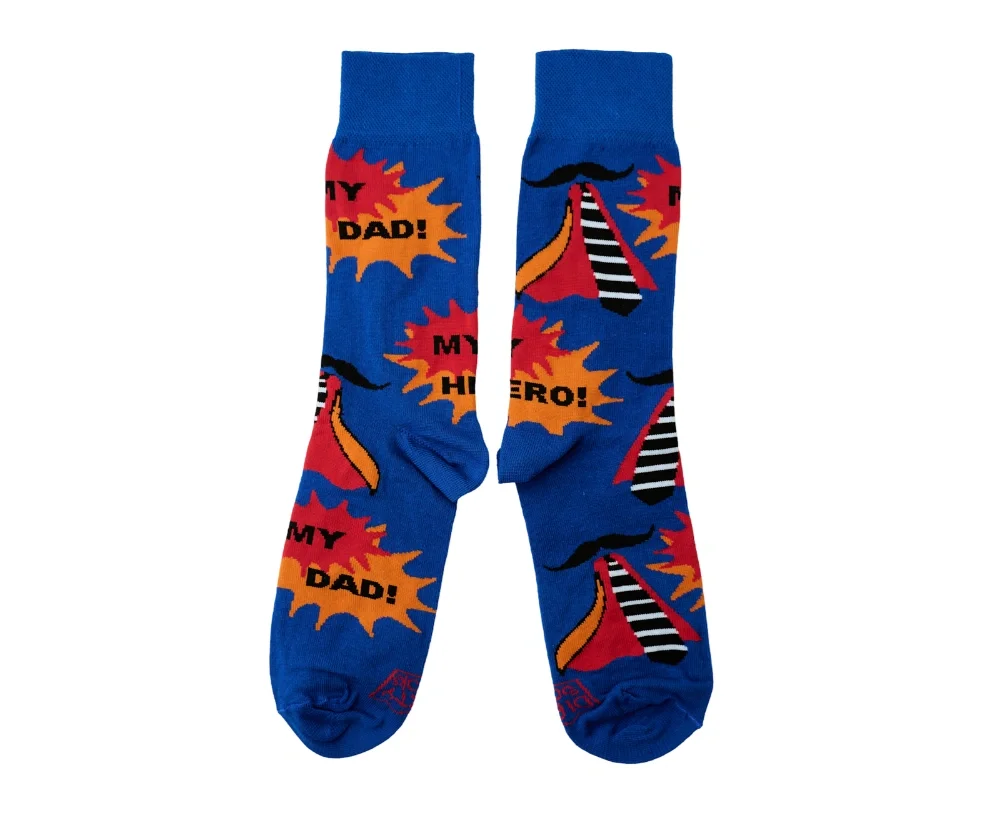 Dirty Socks Κάλτσες My dad My Ηero Βlue - 2