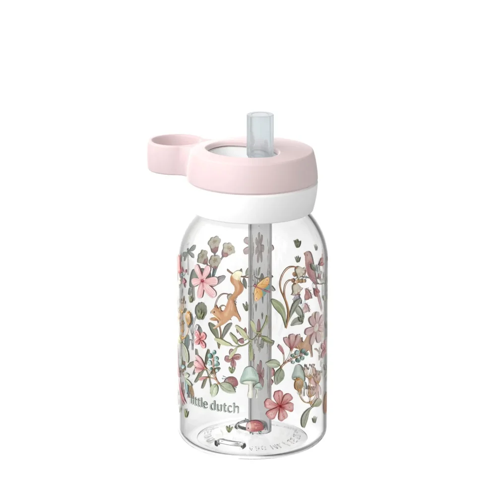 Little Dutch Μπουκάλι με Kαλαμάκι Campus Fairy Wonders 450 ml - 1