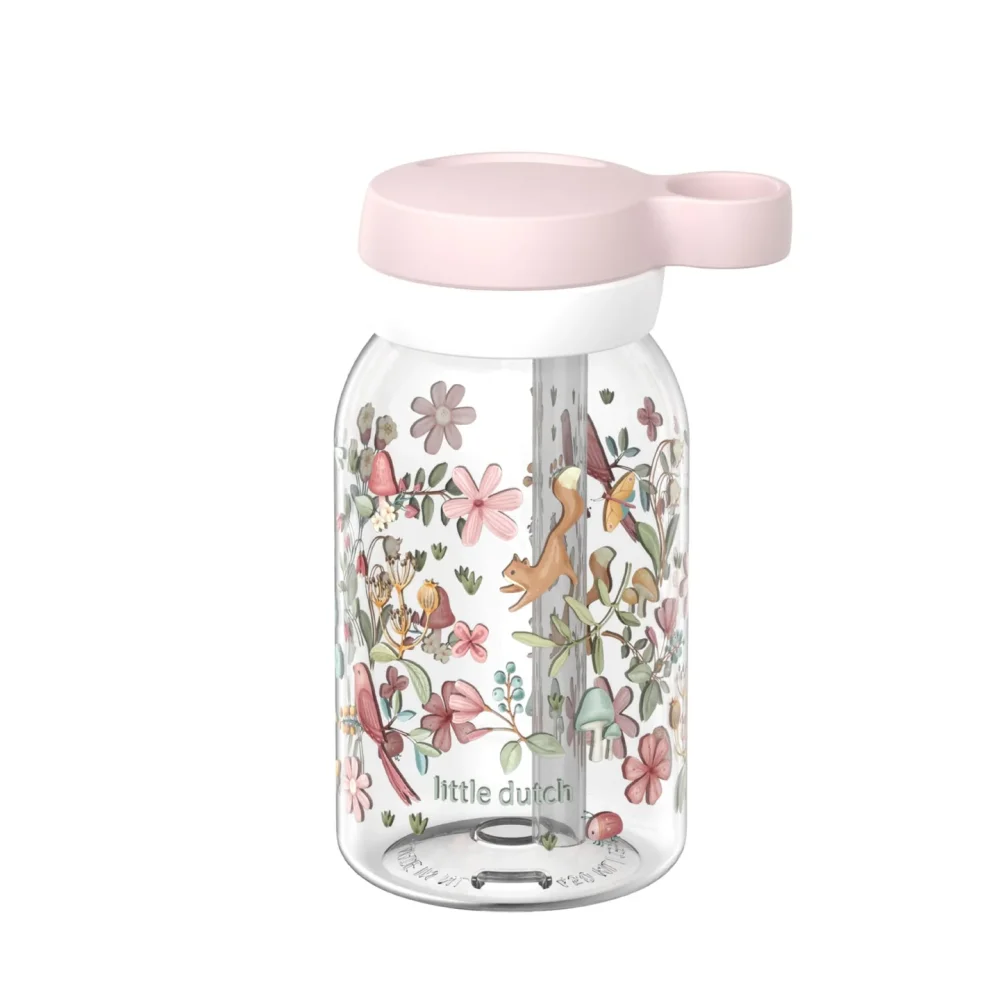 Little Dutch Μπουκάλι με Kαλαμάκι Campus Fairy Wonders 450 ml - 3