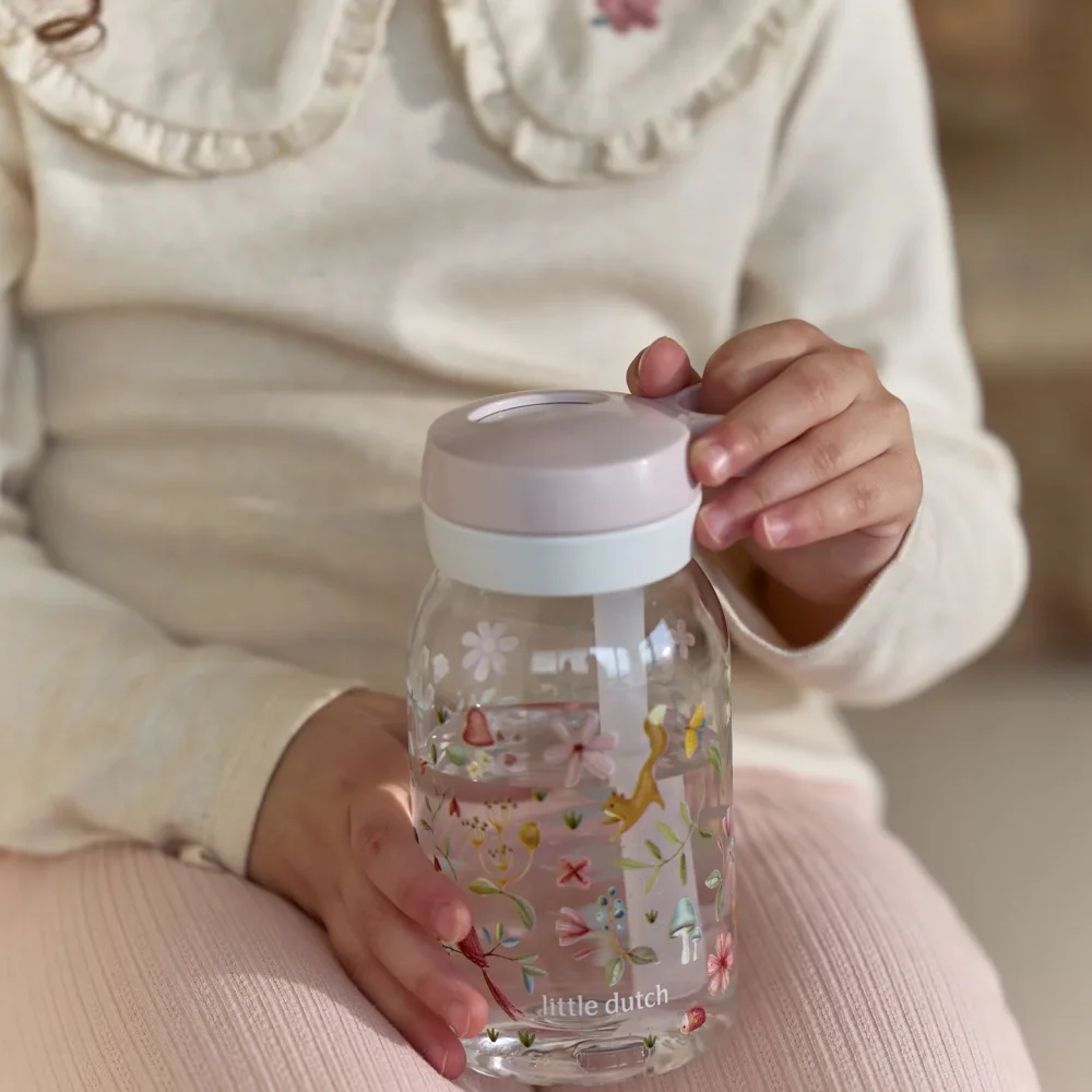 Little Dutch Μπουκάλι με Kαλαμάκι Campus Fairy Wonders 450 ml - 6