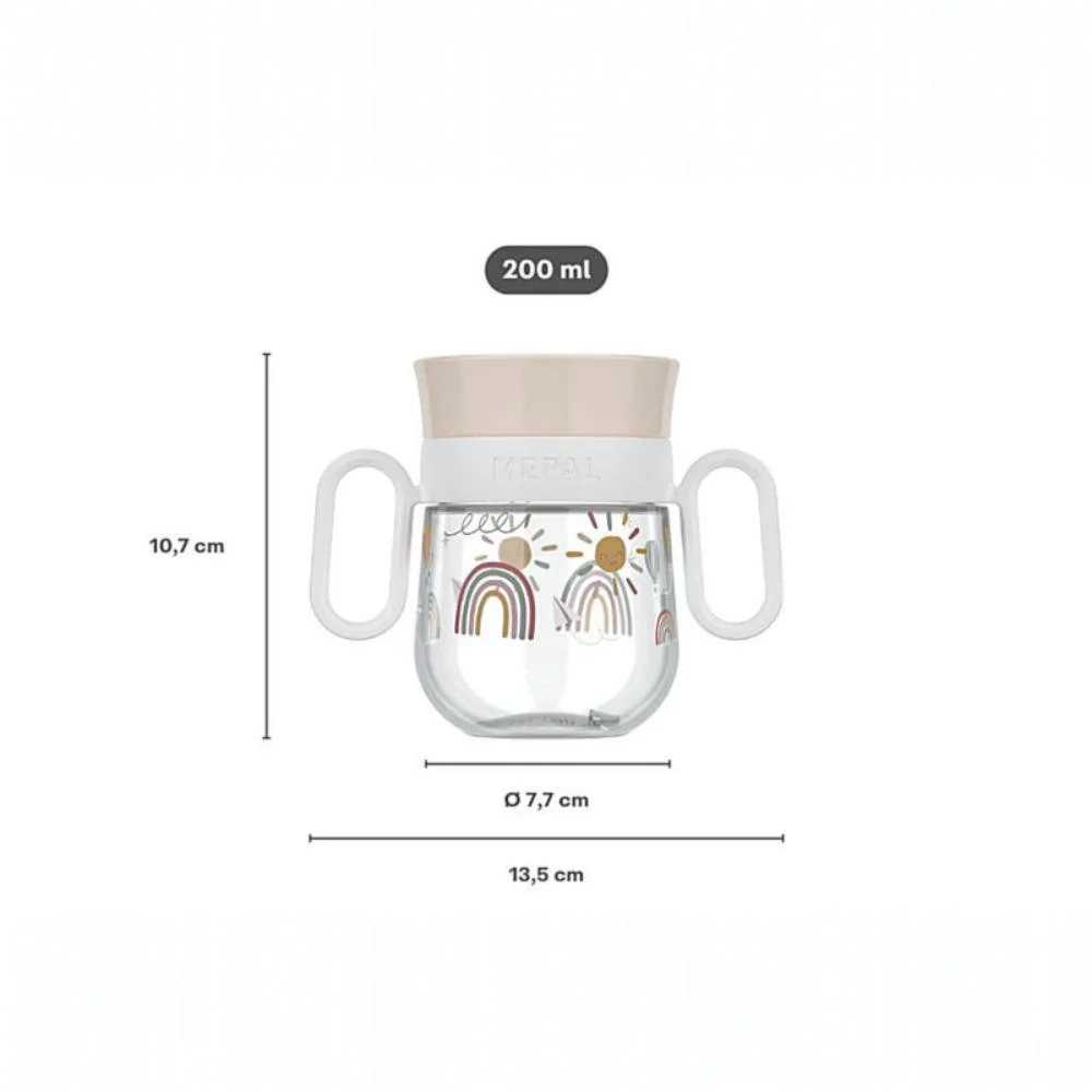 Little Dutch Εκπαιδευτικό Ποτηράκι Περιμετρικό με Χειρολαβές Mio 200ml Fairy Garden - 4