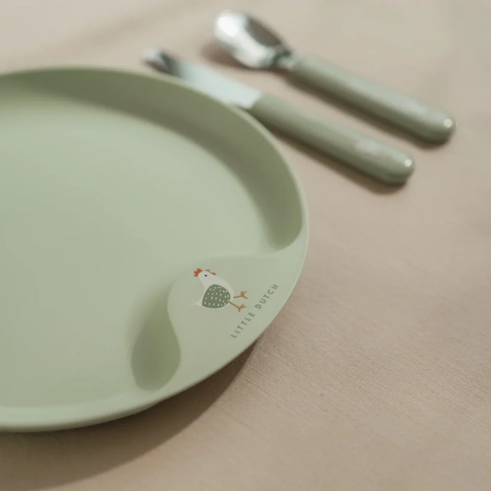 Little Dutch Σετ 3 Παιδικά Μαχαιροπήρουνα Little Farm - 3