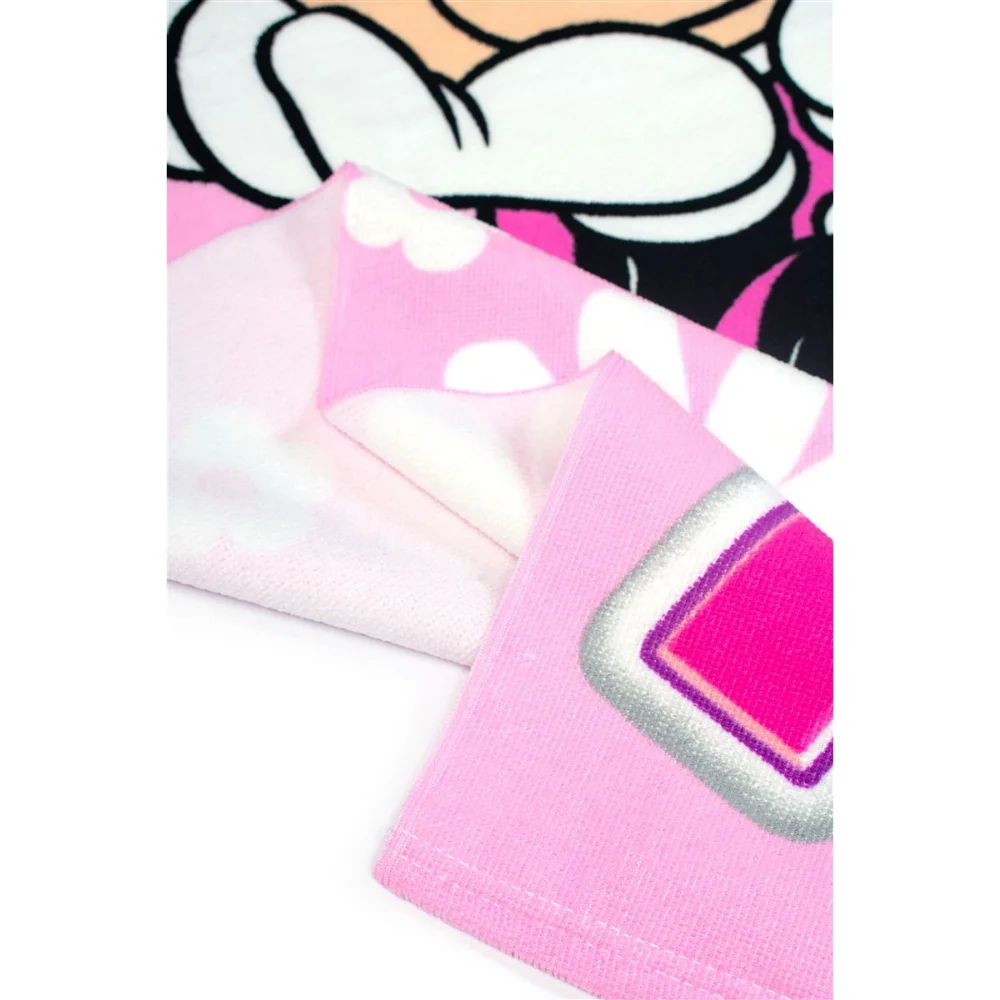 Dimcol Πετσέτα Θαλάσσης Quick Dry Disney Home Minnie 70x140 εκ. Baby Pink - 2