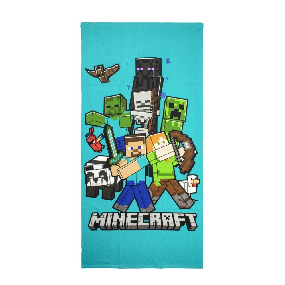 Dimcol Πετσέτα Θαλάσσης Quick Dry Mojang Minecraft 70x140 Blue - 1
