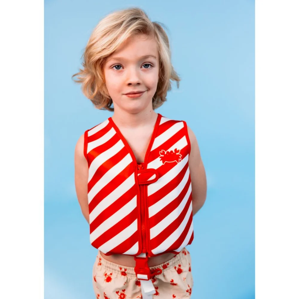 Swim Essentials Σωσίβιο Γιλέκο Κολύμβησης με Ιμάντα Ασφαλείας Oh Crab 2-3 ετών - 4