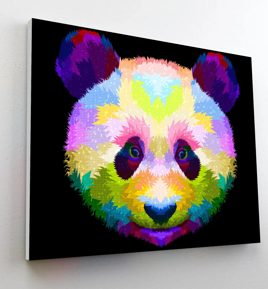 Splat Planet Σετ Diamond Painting Panda σε Καμβά με Τελάρο - 1