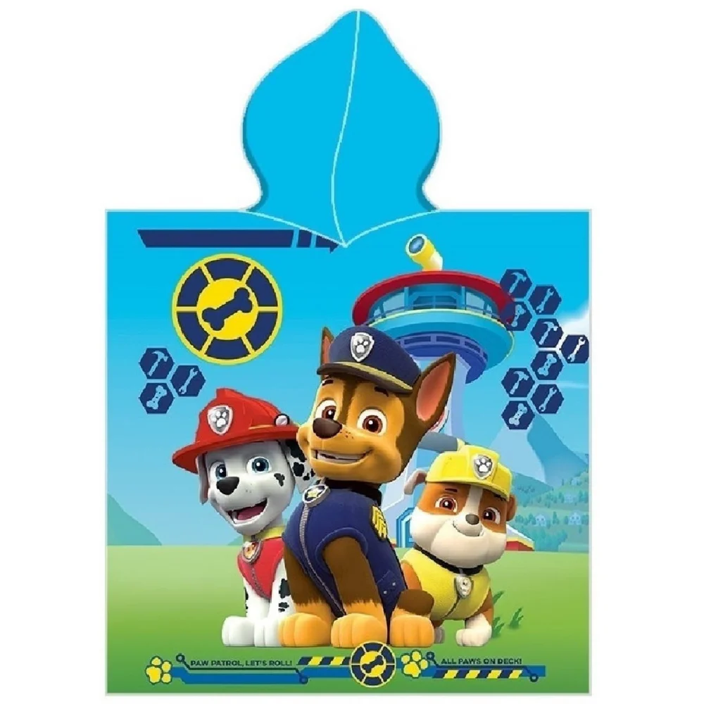 Dimcol Πόντσο Θαλάσσης Quick Dry Nickelodeon Paw Patrol 50x100 Sky Blue - 2