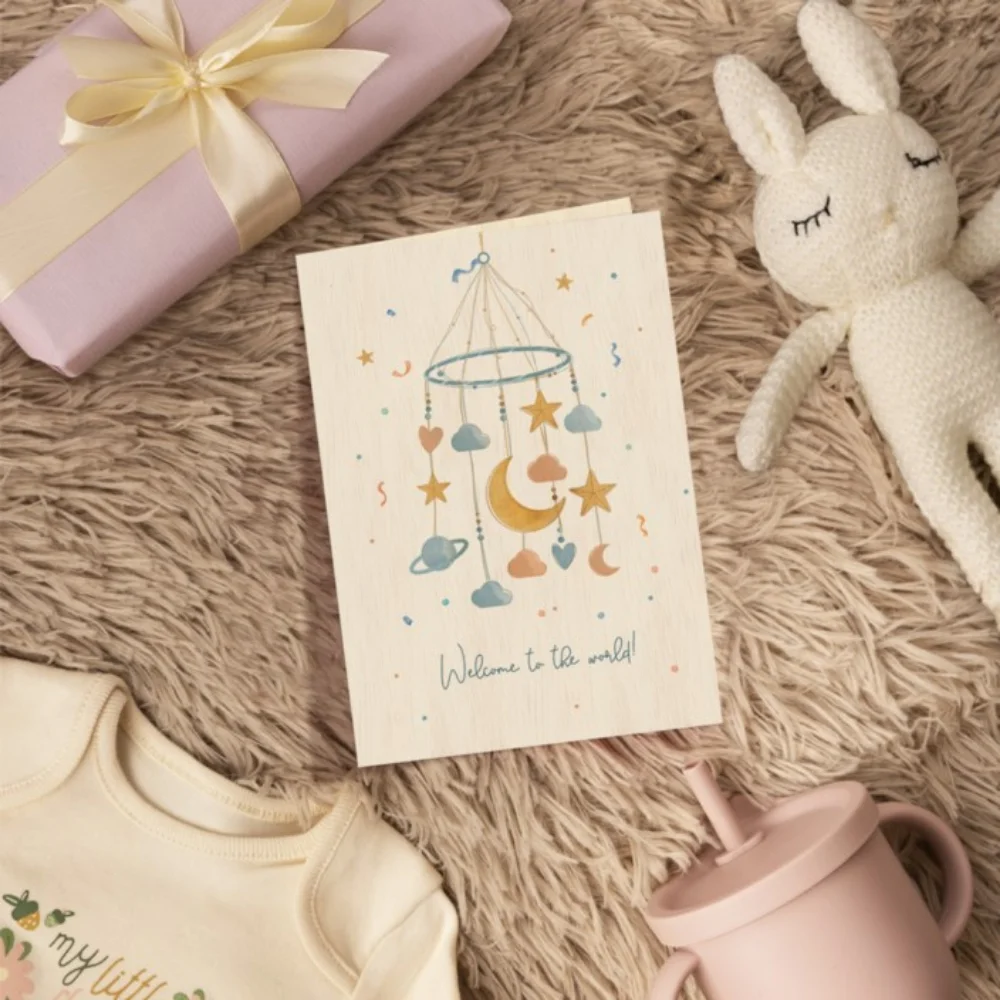 Cozywood Ξύλινη Κάρτα Planetary Carousel - 3