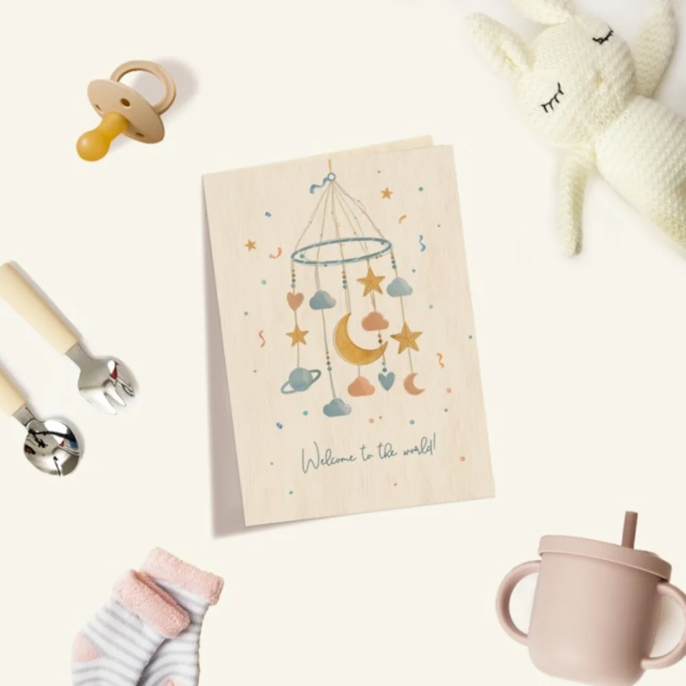 Cozywood Ξύλινη Κάρτα Planetary Carousel - 4