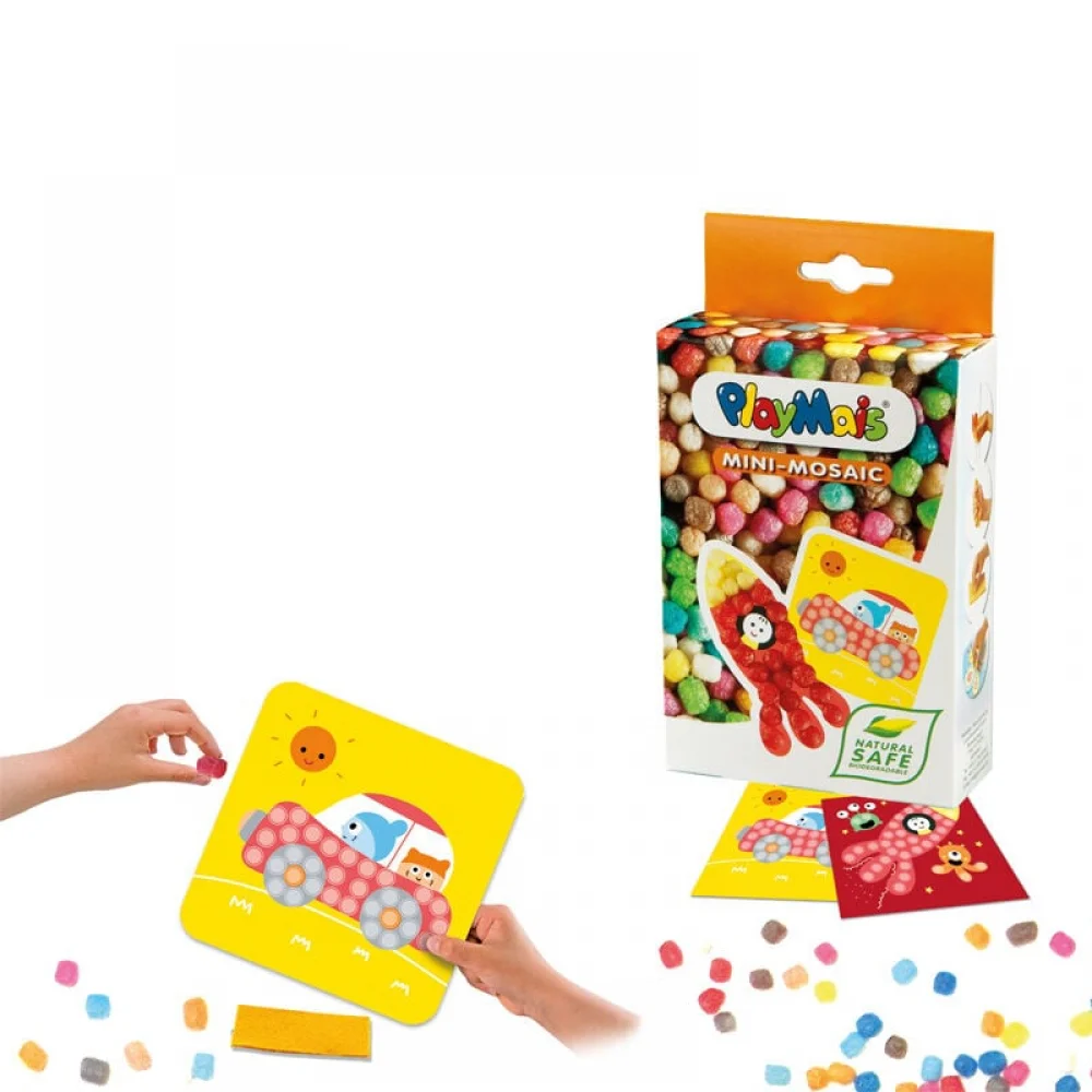 Playmais Mini Κατασκευή με Σφουγγαράκια από Άμυλο Καλαμποκιού 2 Κάρτες Πύραυλος - 5