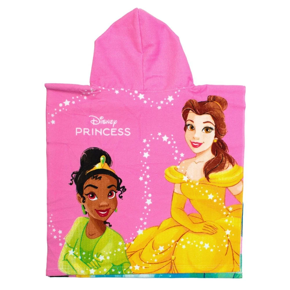 Dimcol Πόντσο Θαλάσσης Quick Dry Disney Home Princess 50x100 Baby Pink - 2