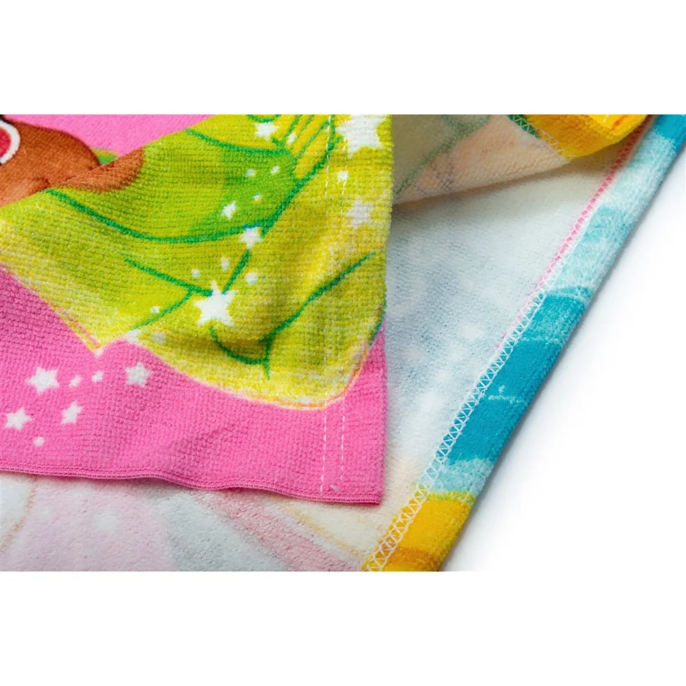 Dimcol Πόντσο Θαλάσσης Quick Dry Disney Home Princess 50x100 Baby Pink - 3
