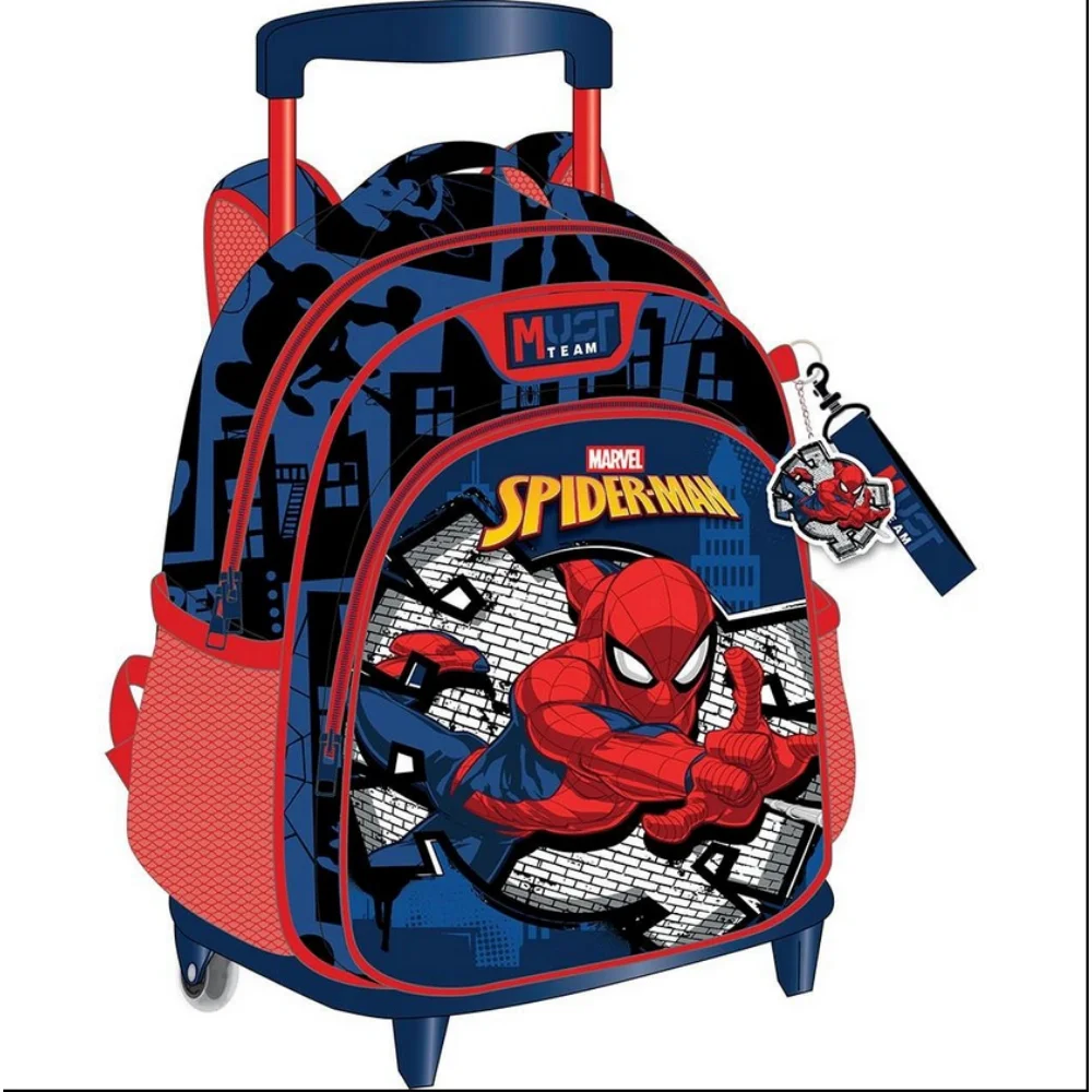 Must Team Trolley Νηπιαγωγείου Spiderman Blue 2 Θήκες - 1