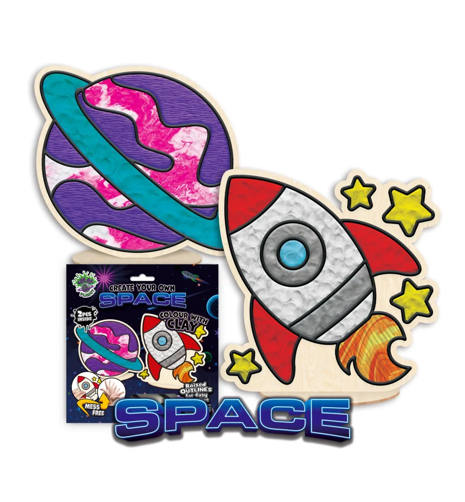 Splat Planet Mess Free Σετ Χειροτεχνίας με Πηλό Space - 1