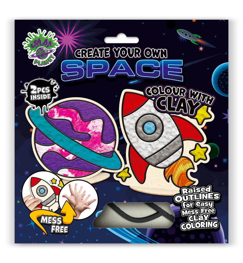 Splat Planet Mess Free Σετ Χειροτεχνίας με Πηλό Space - 3