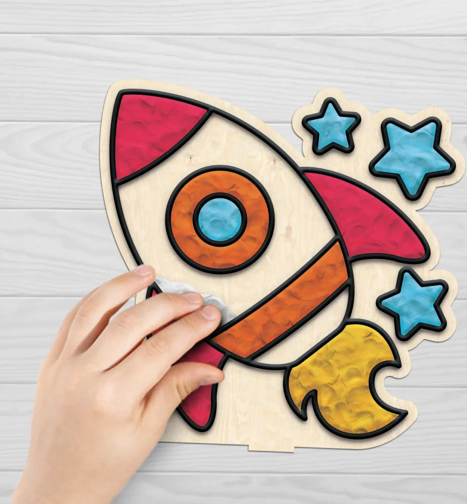 Splat Planet Mess Free Σετ Χειροτεχνίας με Πηλό Space - 5