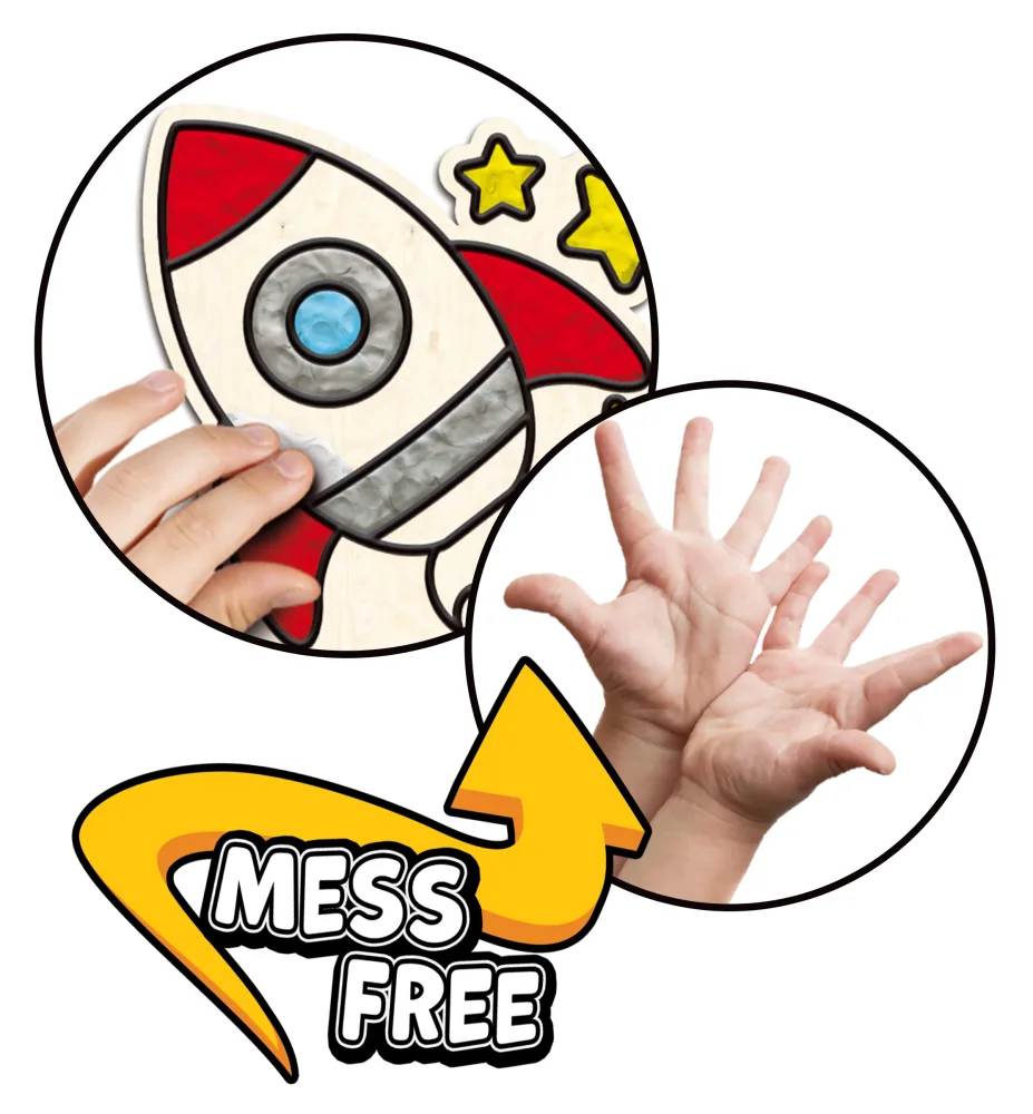 Splat Planet Mess Free Σετ Χειροτεχνίας με Πηλό Space - 9