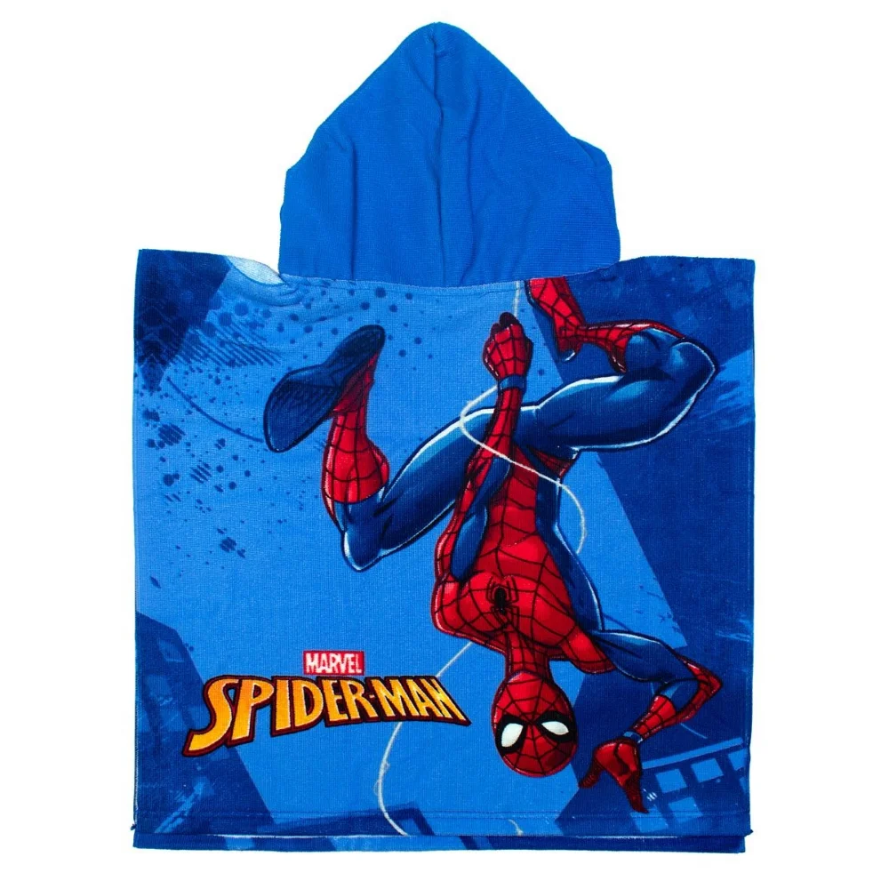 Dimcol Πόντσο Θαλάσσης Quick Dry Marvel Spider-Man 50x100 Sky Blue-Blue - 2