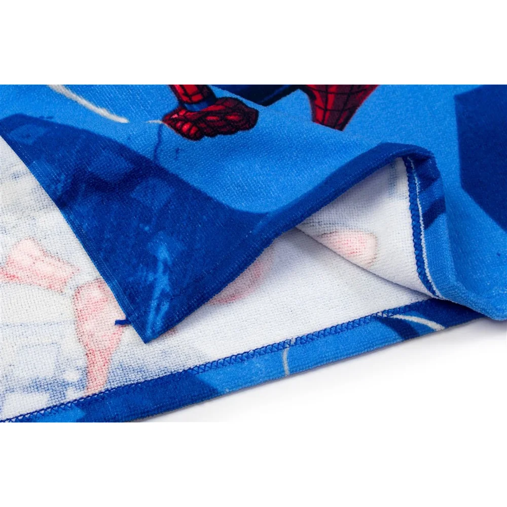 Dimcol Πόντσο Θαλάσσης Quick Dry Marvel Spider-Man 50x100 Sky Blue-Blue - 3