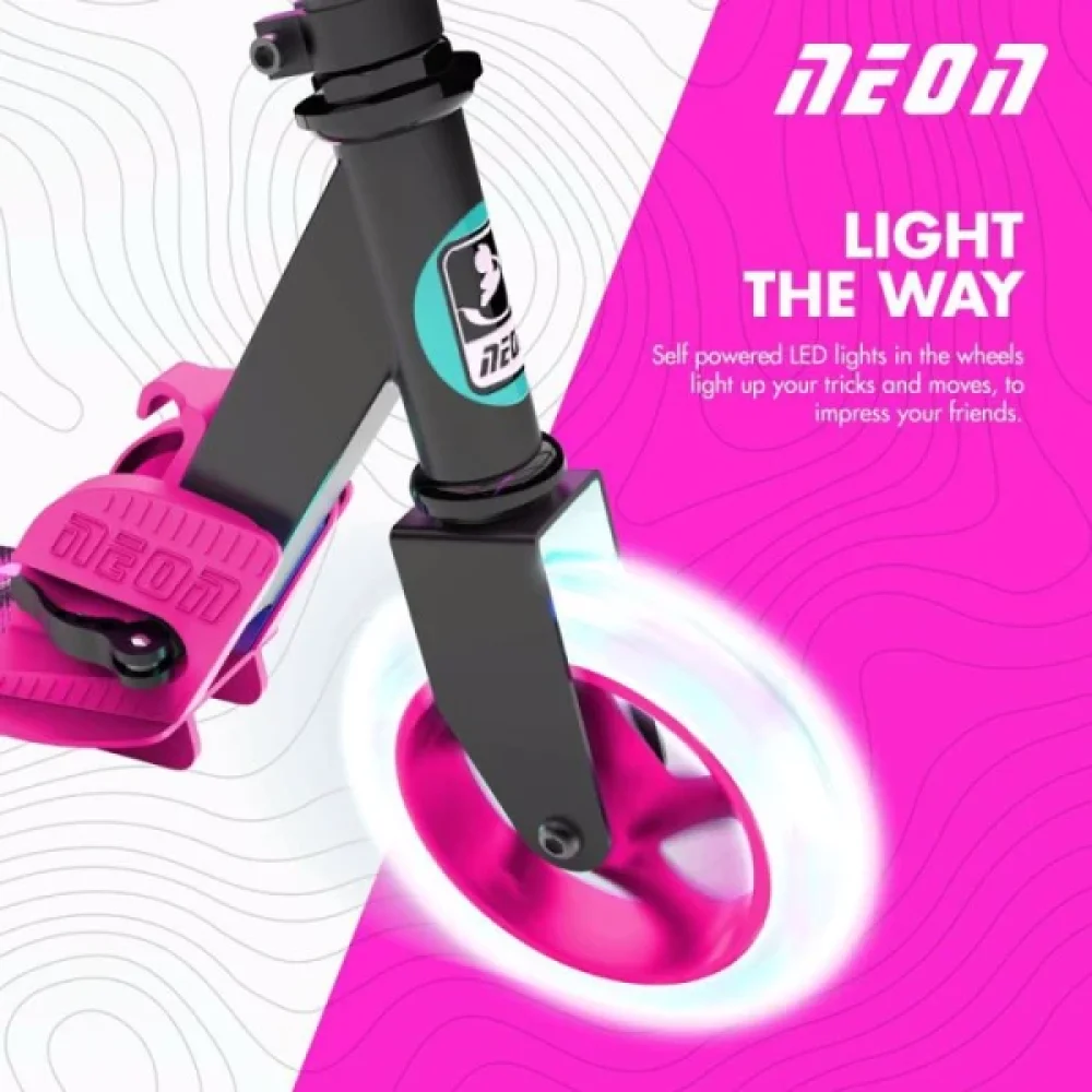 Y-Volution Πατίνι Neon Apex 145 Ροζ - 5