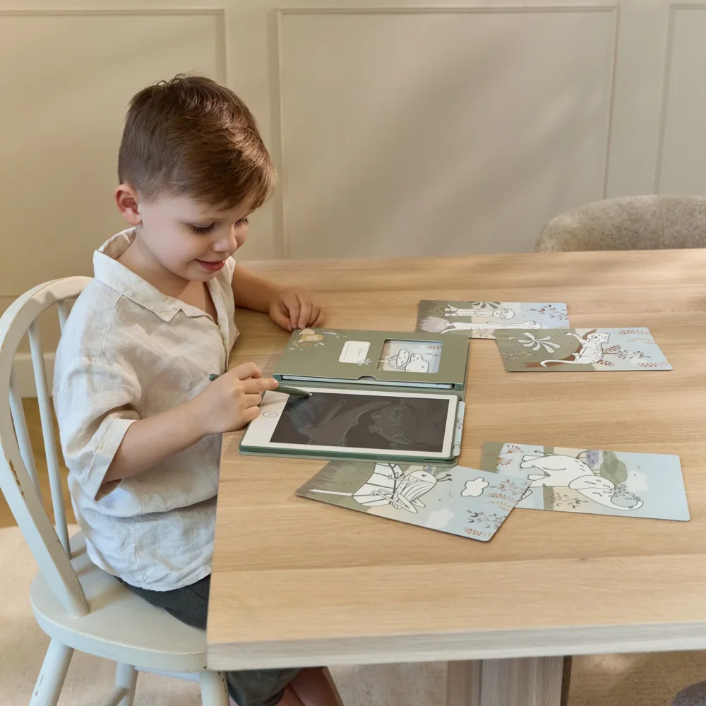 Little Dutch Tablet Ζωγραφικής Safari Friends Πράσινο - 10