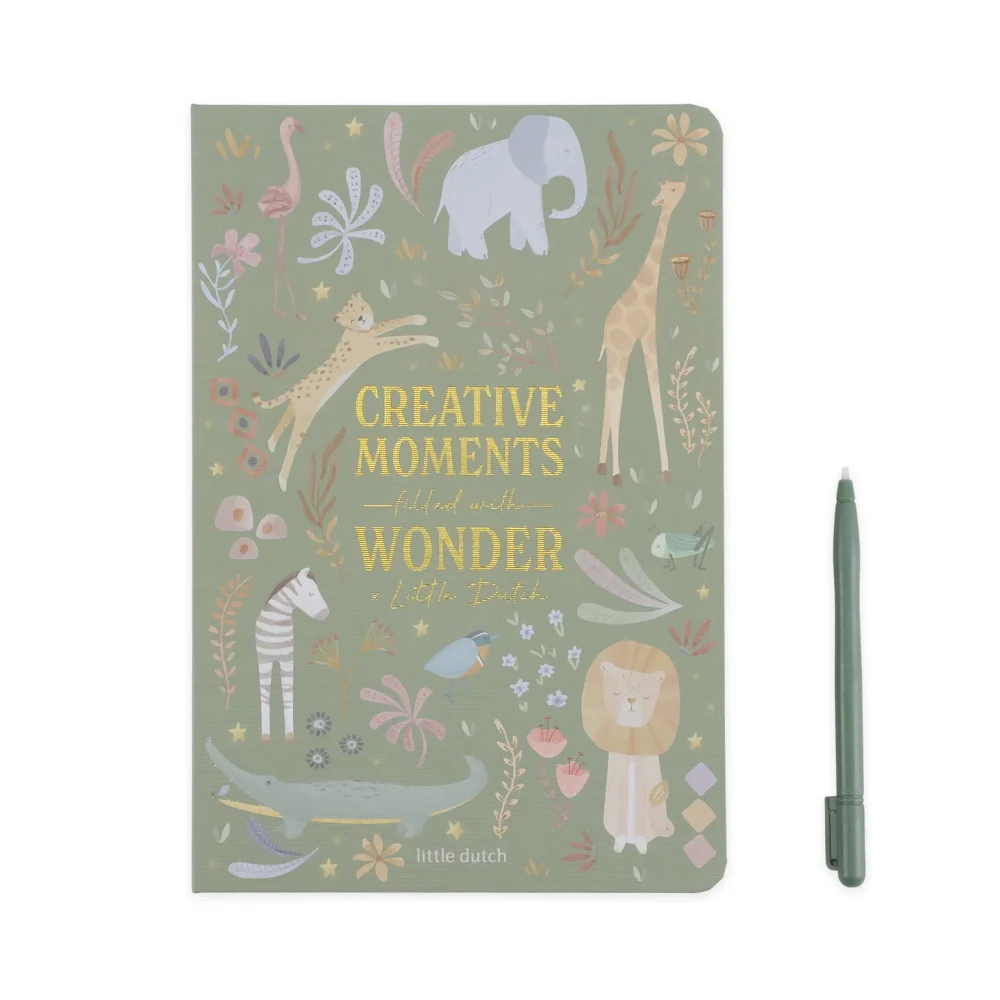 Little Dutch Tablet Ζωγραφικής Safari Friends Πράσινο - 17