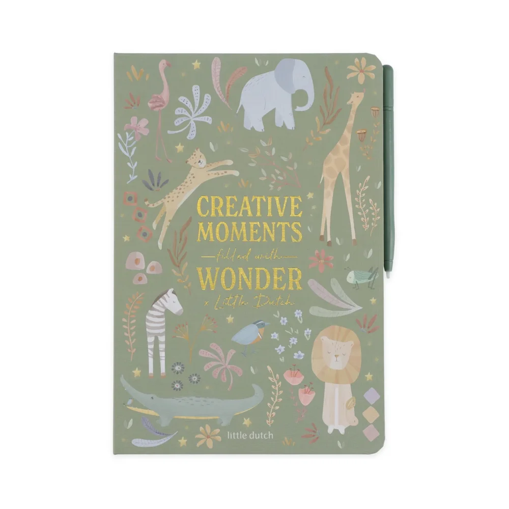 Little Dutch Tablet Ζωγραφικής Safari Friends Πράσινο - 1