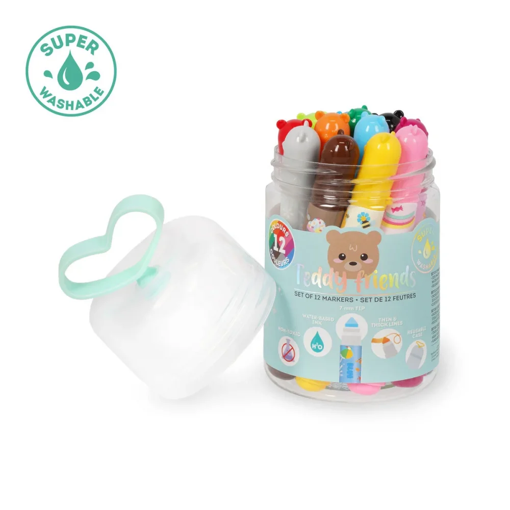Legami Μαρκαδόροι Teddy Friends Σετ 12 Χρώματα - 5