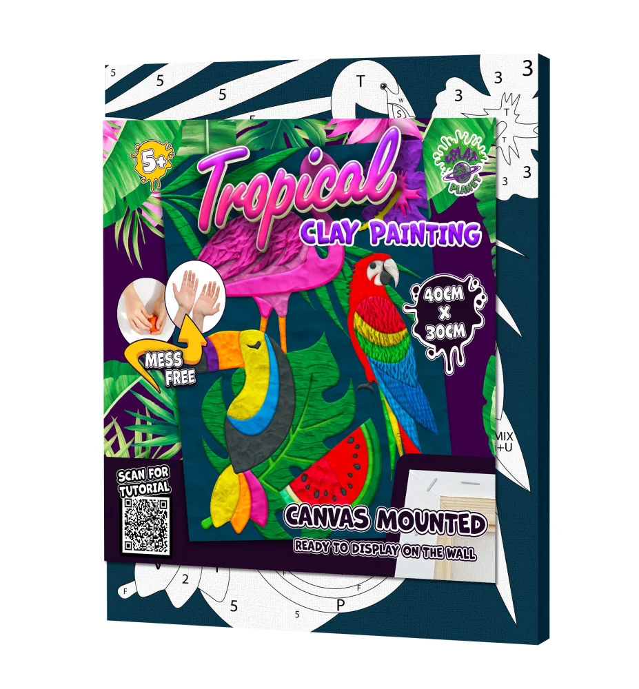 Splat Planet Mess Free Σετ Χειροτεχνίας με Πηλό Tropical - 4