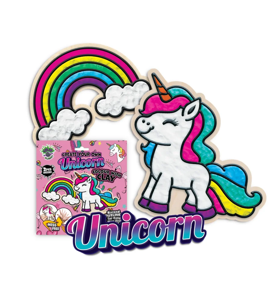 Splat Planet Mess Free Σετ Χειροτεχνίας με Πηλό Unicorn - 1