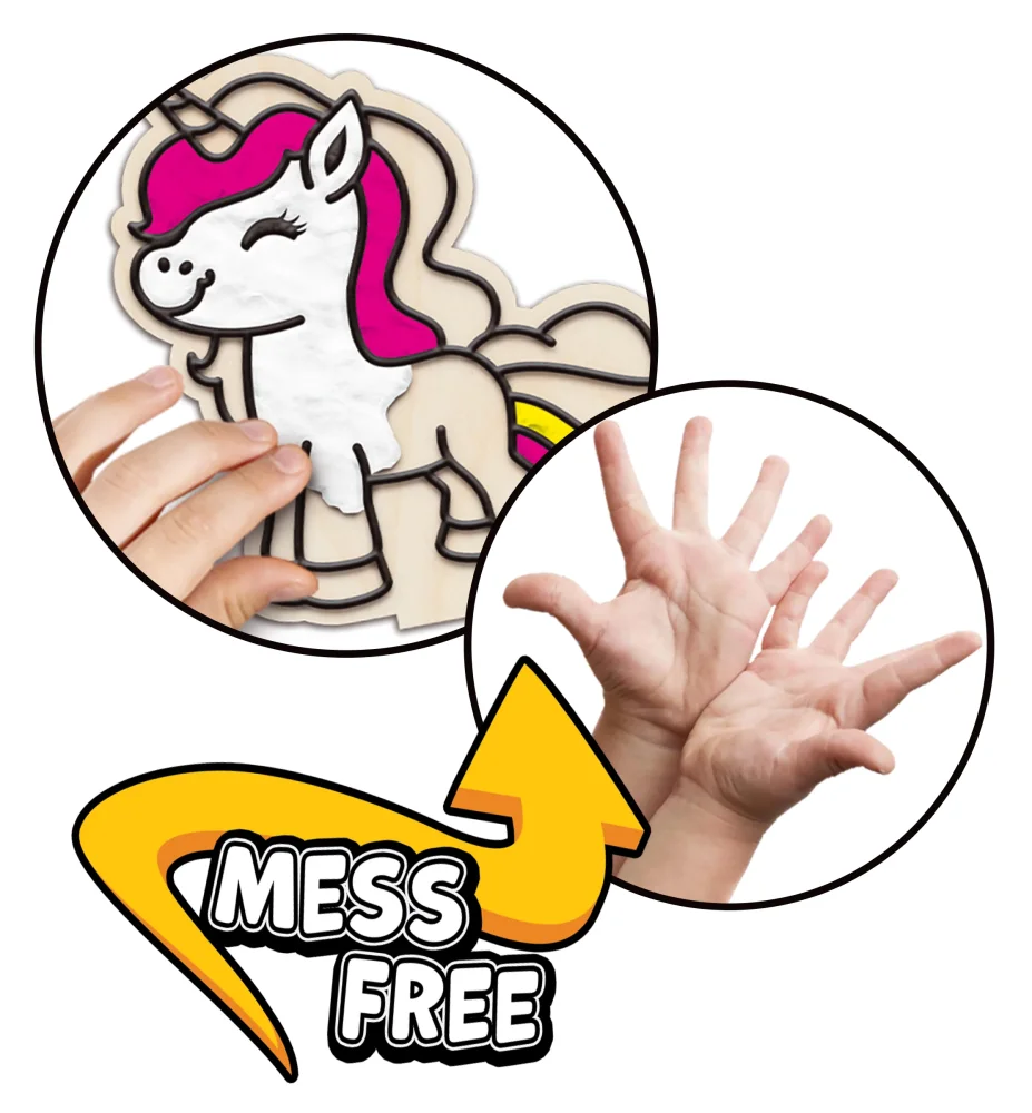 Splat Planet Mess Free Σετ Χειροτεχνίας με Πηλό Unicorn - 7
