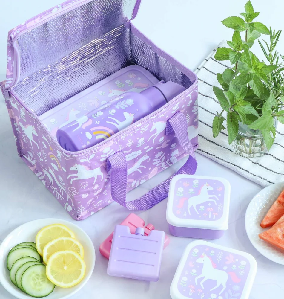 A Little Lovely Company Ισοθερμικό Τσαντάκι Φαγητού Unicorn Dreams - 4